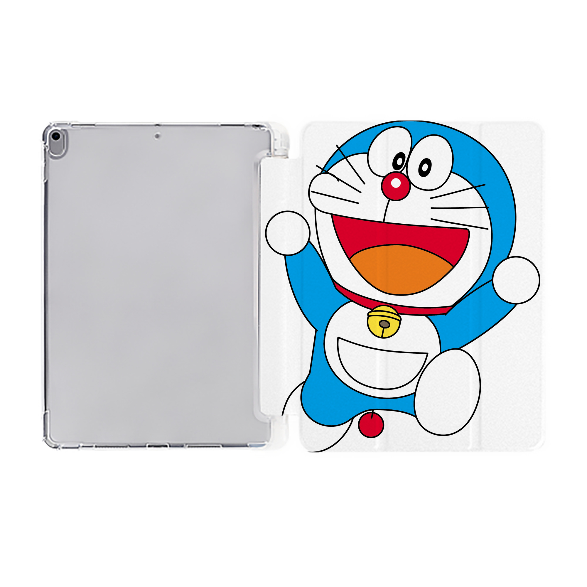 （画像用） ドラえもん Doraemon IPad ケース ペン収納付き 三つ折りスタンド PUレザー×シリコン 対応機種9.5/10.5/10.9インチ